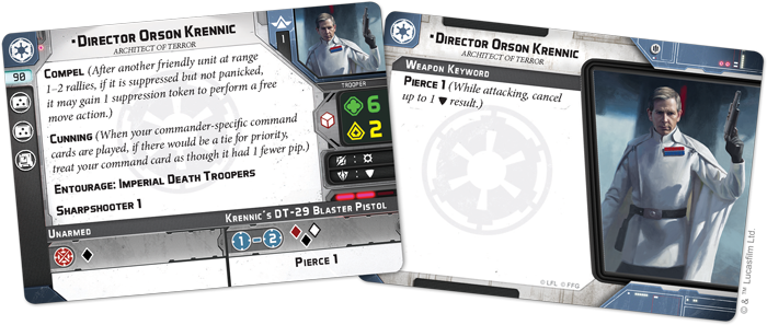 Star Wars : Legion - Director Orson Krennic Commander Expansion